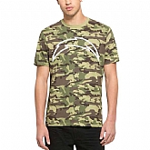 Men's San Diego Chargers Fresh Team Logo Camo Short Sleeve T-Shirt FengYun,baseball caps,new era cap wholesale,wholesale hats